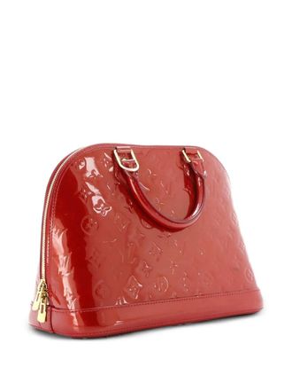Louis Vuitton Alma Handbag Monogram Vernis PM satchel - Rosso