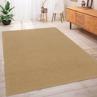 Paco Home Paco Home Alfombra Salon Fibra Natural Yute Naturaleza Patr&oacute;n Boho Moteado Marron Beige 80x150 Cm