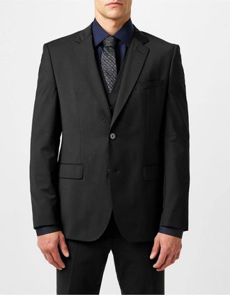 HUGO BOSS Mens H Jasper Luxury Suit Jacket - Black - Size: 44 r 54