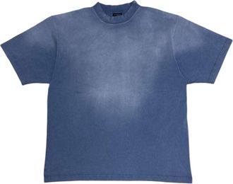 Balenciaga Hand-Drawn T-shirt Blue 764235TPVU42671
