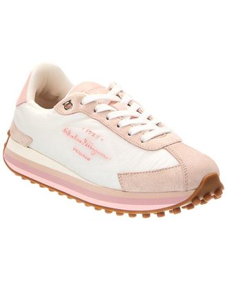 Ferragamo Iggy Suede & Canvas Sneaker
