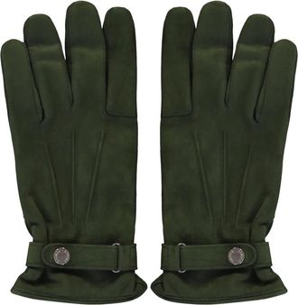Moorer Warme Verstelbare Handschoenen - Heren - Handschoenen - Groen - 9 IN - Leer - Accessoires