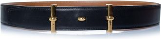 Hermès Pre-owned Womens reversible box and togo leather admiral belt - Black - One Size