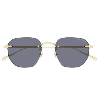 Montblanc Sunglasses Mb0405 S 003 Gold/Gray Men
