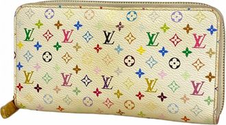 Louis Vuitton Blanc Litchi Long Wallet (Bi-Fold) (Pre-Owned)