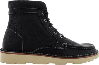 Ferragamo Seven 2 Leather Lace-Up Boots, Size 8
