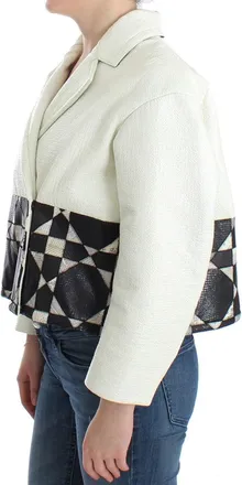 Andrea Pompilio Colour-Block Leather Jacket - Multicolor