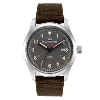 Glycine Combat Field Automatic Grey Dial Mens Watch GL0577