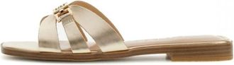 Guess Realla leren sandalen - Dames - Sandalen - Geel - 40 EU - Leer - Schoenen