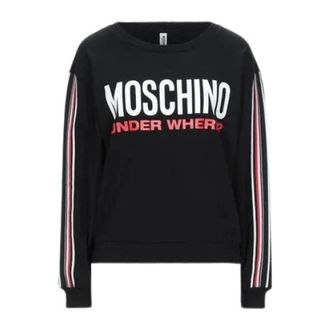 Moschino Hoodies & sweatvesten, Dames, Zwart, XS, Katoen, A1712 Sweatshirt