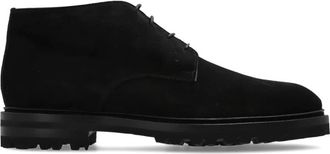 Kiton Su&egrave;de enkellaarsjes - Heren - Veterlaarzen - Zwart - 42 EU - Su&egrave;de - Schoenen