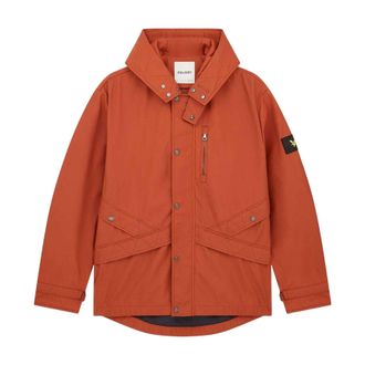 Lyle & Scott Heren Katoenmengsel Hoodie (Oranje)
