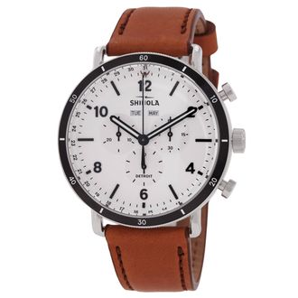 Shinola Canfield Quartz White Dial Mens Watch S0120141501