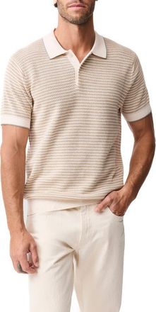 Rodd & Gunn Oyster Island Texture Polo in Acorn at Nordstrom, Size Xxx-Large