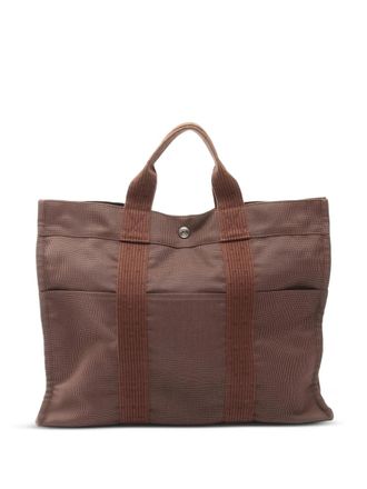 Herm&egrave;s 2000s Yale Line MM tote bag - unisex - Nylon - One Size - Brown