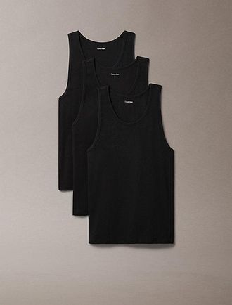 Calvin Klein Pack de 3 camisetas de tirantes - Cotton Stretch Blend