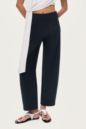 Nocturne Tailored Straight-Leg Pants in Black at Nordstrom, Size X-Large Eu