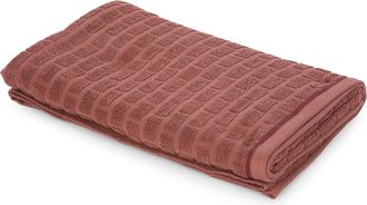 KASANOVA Asciugamano viso cotone Pop Corn Brick malva scuro