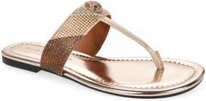 Kurt Geiger Kensington T-Strap Sandal in Gold Comb at Nordstrom Rack, Size 9.5Us / 40.5Eu