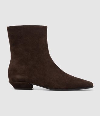 Mi-Mai Bottines Tamy Chocolate Su&eacute;d&eacute;