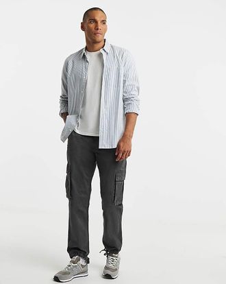 Jacamo Loose Fit Garment Dyed Cargo