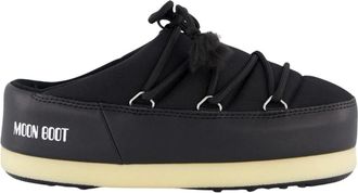 Moon Boot Nylon Mule EVX Stijl - Dames - Slip ons - Zwart - 41 EU - Nylon - Schoenen