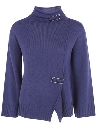 Pierantonio Gaspari Sweater Cut Out Side 1V6817m. Qa8 V48 Blue
