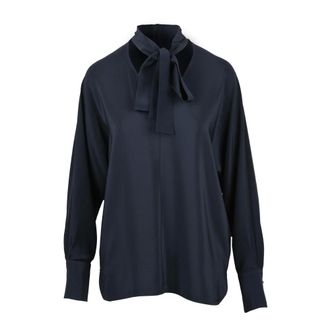 Max Mara Caco Blouse - female - Max Mara Studio - Blouses - Blue - XS - Blouses & Shirts