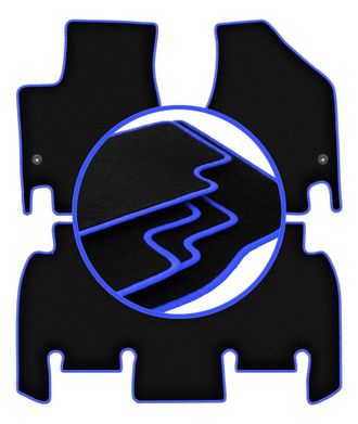 OEM Tappetini Auto Carlux Blu Per: Chrysler Pacifica Ru Minivan (2016-)