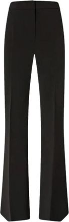 Pinko Edamame Pantalone Canvas Tecni - Dames - Wijde Broeken - Zwart - XL - Polyester - Broeken