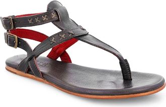 Bed St&uuml; Moon Ankle Strap Sandal in Black Rustic at Nordstrom, Size 7.5