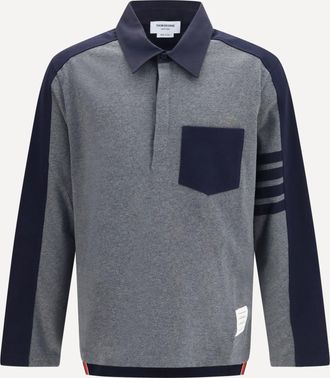 Thom Browne Oversized Colorblock Rugby Polo Male 3