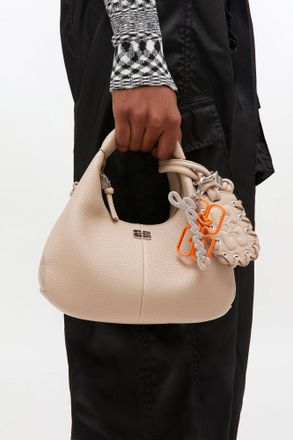 Ganni Orange Signature Keyring