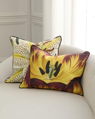 Christian Lacroix Flowered Decorative Pillow, 22 Square