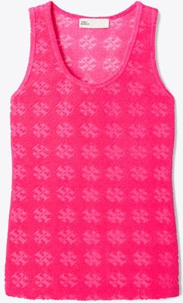 Tory Burch Womens Terry Jacquard Logo Tank Top, size XS