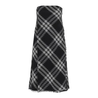 Burberry Abito Midi Dress - female - Burberry - Midi Dresses - Black - 2XS - Dresses