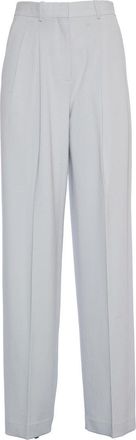 Theory Platinum Pantaloni Doppia Pinces With Functional Pockets