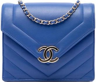 Chanel Borsa a tracolla vintage trapuntata Pre-owned - - Pre-owned - Donna - Blu - ONE SIZE