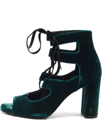 Saint Laurent Pumps Loulou 90mm - Verde