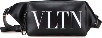 Valentino Pre-owned Womens Vltn Belt Bag - Black Leather - One Size