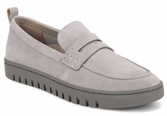Vionic Womens Uptown Suede Loafer In Grey