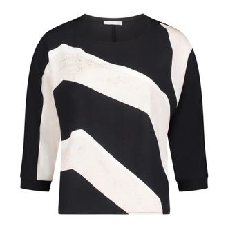 Betty & Co Dames, Blouses & Shirts, Zwart, Maat: L Leer