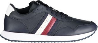 Tommy Hilfiger Mens Leather Running Shoe Navy - Dark Blue - Size EU 46