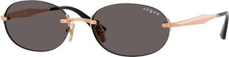 Vogue Eyewear Vo 4342S Zonnebril - Dames - Zonnebrillen - Geel - 55 MM - Accessoires