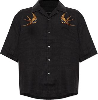 AllSaints Hombre, Camisas, Negro, Talla: XS