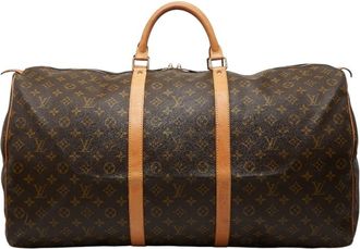 Louis Vuitton Brown Pvc Leather Boston Bag (Pre-Owned)