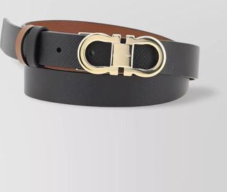 Ferragamo calf leather reversible belt