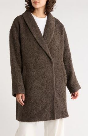 Eileen Fisher Shawl Collar Coat in Wren at Nordstrom Rack, Size Large