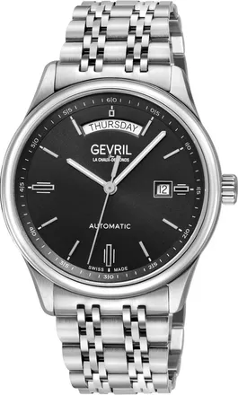 Gevril Group Excelsior Automatic Black Dial Mens Watch 48205B