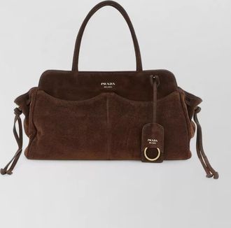 Prada na na suede tote bag